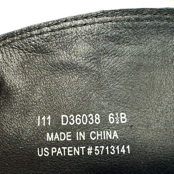 Cole Haan Whitley Black Riding Tall Boot Sz 6.5 Leather & Stretchy Suede Pull-On - Picture 6 of 16